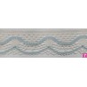 9622-004 PUNTILLA BOLILLO KEILY 45 MM. POLIESTER 100% MARFIL/CELESTE Venta en piezas de 25.00 M