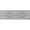 9622-005 PUNTILLA BOLILLO KEILY 45 MM. POLIESTER 100% MARFIL/ROSA Venta en piezas de 25.00 M