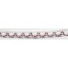 9623-39 PUNTILLA BOLILLO ACHIOTE 15 MM. POLIESTER 100% BLANCO/ROJO Venta en piezas de 25.00 M