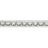 9623-41 PUNTILLA BOLILLO ACHIOTE 15 MM. POLIESTER 100% MARFIL/PURPURA Venta en piezas de 25.00 M