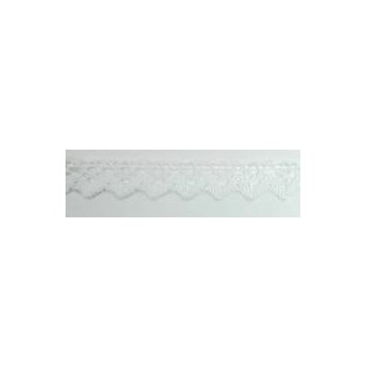 9625-000 PUNTILLA BOLILLO XAMIRA 15 MM. POLIESTER 100% BLANCO Venta en piezas de 25.00 M