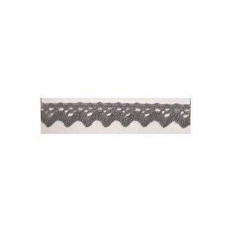 9625-029 PUNTILLA BOLILLO XAMIRA 15 MM. POLIESTER 100% GRIS Venta en piezas de 25.00 M