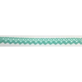 9625-031 PUNTILLA BOLILLO XAMIRA 15 MM. POLIESTER 100% MENTA Venta en piezas de 25.00 M