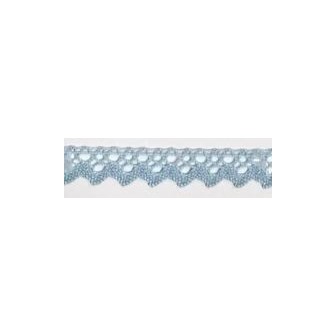 9625-071 PUNTILLA BOLILLO XAMIRA 15 MM. POLIESTER 100% CELESTE Venta en piezas de 25.00 M