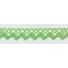 9625-603 PUNTILLA BOLILLO XAMIRA 15 MM. POLIESTER 100% VERDE Venta en piezas de 25.00 M