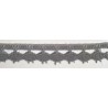 9626-029 PUNTILLA BOLILLO PAULINA 15 MM. POLIESTER 100% GRIS Venta en piezas de 25.00 M