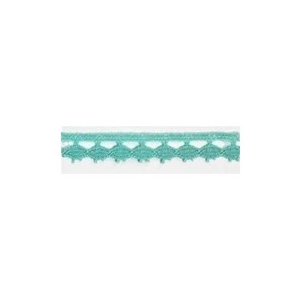 9626-031 PUNTILLA BOLILLO PAULINA 15 MM. POLIESTER 100% MENTA Venta en piezas de 25.00 M