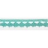 9626-031 PUNTILLA BOLILLO PAULINA 15 MM. POLIESTER 100% MENTA Venta en piezas de 25.00 M
