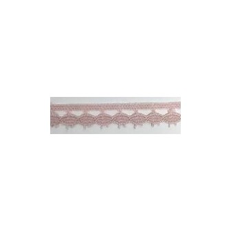 9626-900 PUNTILLA BOLILLO PAULINA 15 MM. POLIESTER 100% NUDE Venta en piezas de 25.00 M