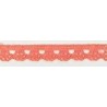 9627-019 PUNTILLA BOLILLO CASSIA 10 MM. POLIESTER 100% CORAL Venta en piezas de 25.00 M