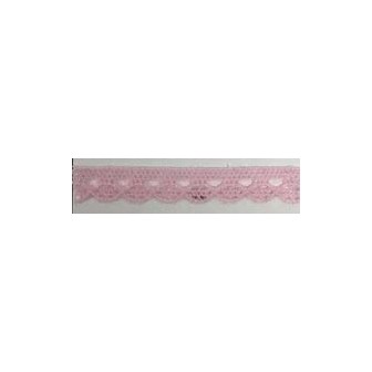 9627-036 PUNTILLA BOLILLO CASSIA 10 MM. POLIESTER 100% ROSA Venta en piezas de 25.00 M