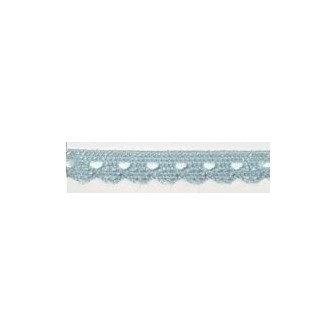 9627-071 PUNTILLA BOLILLO CASSIA 10 MM. POLIESTER 100% CELESTE Venta en piezas de 25.00 M