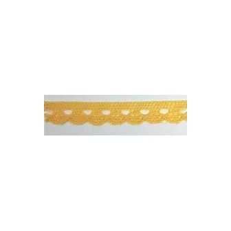 9627-502 PUNTILLA BOLILLO CASSIA 10 MM. POLIESTER 100% VAINILLA Venta en piezas de 25.00 M