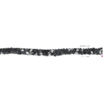 9648-92 GALON FANTASIA MENELIK 10 MM. POLIESTER RECICLADO 97%-POLIESTER 3% NEGRO Venta en piezas de 12.50 M