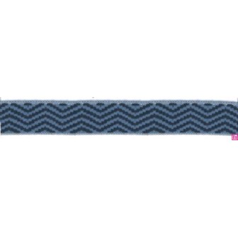 9656-30-0531 CINTA JACQUARD LIMBER 30 MM. ACRILICO 95%-ALGODON 3%-PA 2% AZUL Venta en piezas de 12.50 M