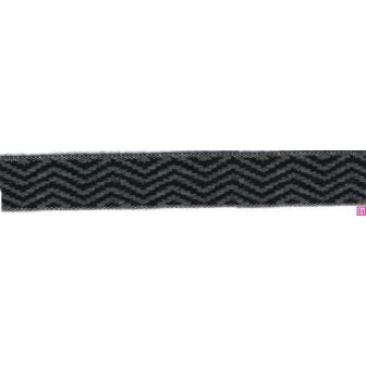 9656-30-9296 CINTA JACQUARD LIMBER 30 MM. ACRILICO 95%-ALGODON 3%-PA 2% NEGRO Venta en piezas de 12.50 M