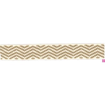 9656-30-9390 CINTA JACQUARD LIMBER 30 MM. ACRILICO 95%-ALGODON 3%-PA 2% NATURAL Venta en piezas de 12.50 M