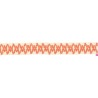 9669-118 GALON FANTASIA JOHARI 30 MM. ALGODON RECICLADO 60%-VISCOSA 40% NATURAL/NARANJA Venta en piezas de 12.50 M
