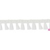 9670-89 FLECO FANTASIA JOHARI 40 MM. VISCOSA 90%-ACRILICO 10% BLANCO Venta en piezas de 12.50 M