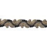 9688-8192 GALON FANTASIA CIHAN 30 MM. POLIAMIDA 60%-POL.35%-ALG.5% NEGRO/COBRE Venta en piezas de 9.10 M