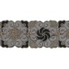 9689-8192 GALON FANTASIA CIHAN 60 MM. POLIAMIDA 60%-POL.35%-ALG.5% NEGRO/COBRE Venta en piezas de 9.10 M