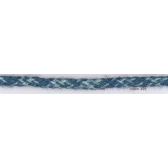 9700-8-305 CORDON FANTASIA VILMARK 8 MM. YUTE 90%-ALGODON 10% AZUL Venta en piezas de 25.00 M