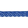 9702-18 PUNTILLA BOLILLO AURORA 30 MM. ALGODON 100% AZUL Venta en piezas de 25.00 M