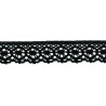 9702-4 PUNTILLA BOLILLO AURORA 30 MM. ALGODON 100% NEGRO Venta en piezas de 25.00 M
