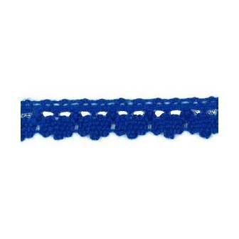 9706-18 PUNTILLA BOLILLO DIEGO 12 MM. ALGODON 100% AZUL Venta en piezas de 25.00 M