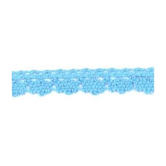 9706-21 PUNTILLA BOLILLO DIEGO 12 MM. ALGODON 100% CELESTE Venta en piezas de 25.00 M