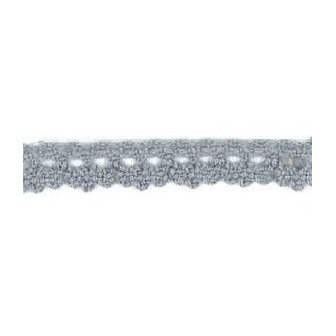 9706-29 PUNTILLA BOLILLO DIEGO 12 MM. ALGODON 100% GRIS Venta en piezas de 25.00 M