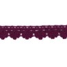 9706-33 PUNTILLA BOLILLO DIEGO 12 MM. ALGODON 100% VINO Venta en piezas de 25.00 M