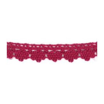 9706-49 PUNTILLA BOLILLO DIEGO 12 MM. ALGODON 100% FRESA Venta en piezas de 25.00 M