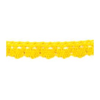 9706-6 PUNTILLA BOLILLO DIEGO 12 MM. ALGODON 100% AMARILLO Venta en piezas de 25.00 M