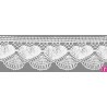9813-0 PUNTILLA BOLILLO KALOLA 45 MM. ALGODON 100% BLANCO Venta en piezas de 25.00 M