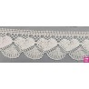 9813-104 PUNTILLA BOLILLO KALOLA 45 MM. ALGODON 100% NATURAL Venta en piezas de 25.00 M