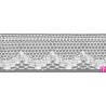 9815-0 PUNTILLA BOLILLO ABIGAL 50 MM. ALGODON 100% BLANCO Venta en piezas de 25.00 M