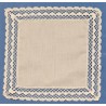 983687-000 PAÑUELO ENCAJE ALGODON 100% BLANCO Venta en piezas de 1.00 U