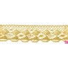 9915-95 PUNTILLA BOLILLO 37 MM MALIA METALOPLASTICO 100% ORO Venta en piezas de 25.00 M