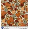 P121-AHOM6213EMU PATCH. AMERICANO AUTUMN HOMESTEAD (01) 110 CM. ALGODON 100% CREMA/CALABAZA Venta en piezas de 7.00 M