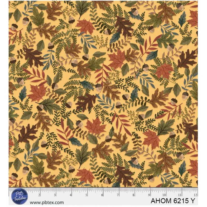 P121-AHOM6215Y PATCH. AMERICANO AUTUMN HOMESTEAD (15) 110 CM. ALGODON 100% CALABAZA/MULTI Venta en piezas de 7.00 M