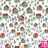 P121-CHM35915-W PATCH. AMERICANO CHRISTMAS MINIATURES III (03) 110 CM. ALGODON 100% BLANCO Venta en piezas de 7.00 M