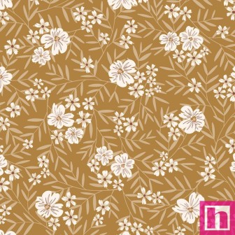 P121-MEAD6479OCHRE PATCH. AMERICANO MEADOWLIGHT (09) 110 CM. ALGODON 100% OCRE Venta en piezas de 7.00 M