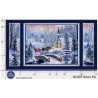 P121-NNOE6243PA PATCH. AMERICANO NATURES NOEL (01) PANEL 60X110 CM. ALGODON 100% AZUL Venta en piezas de 4.55 M
