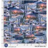 P121-NNOE6244PA PATCH. AMERICANO NATURES NOEL (03) 110 CM. ALGODON 100% AZUL Venta en piezas de 4.55 M