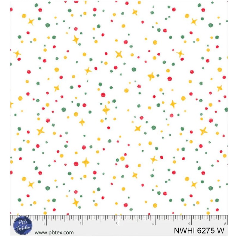 P121-NWHI6275W PATCH. AMERICANO NUTCRACKER WHIMSY (10) 110 CM. ALGODON 100% BLANCO/MULTI Venta en piezas de 7.00 M