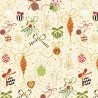 P121-TTRE6307E PATCH. AMERICANO TURNOWSKY TREASURES (28) 110 CM. ALGODON 100% CREMA Venta en piezas de 7.00 M