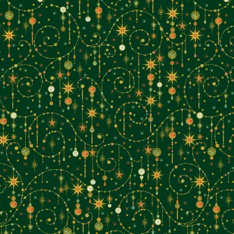 P121-TTRE6316DG PATCH. AMERICANO TURNOWSKY TREASURES (20) 110 CM. ALGODON 100% VERDE Venta en piezas de 7.00 M