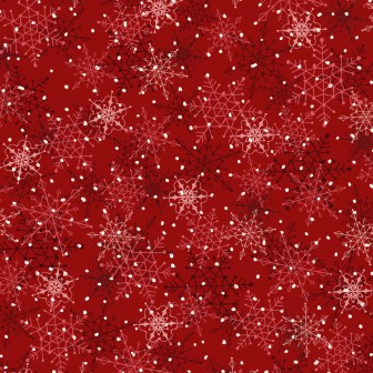 P121-WISO6233R PATCH. AMERICANO WINTER SONG (11) 110 CM. ALGODON 100% ROJO Venta en piezas de 7.00 M
