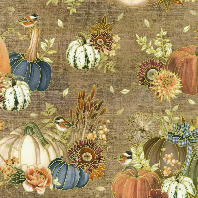 P135-AWHDM-23915-166 PATCH. AMERICANO HELLO FALL (11) 110 CM. ALGODON 100% CAÑAMO Venta en piezas de 7.00 M